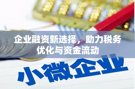 安图企业融资新选择，助力税务优化与资金流动