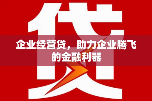 安图企业经营贷，助力企业腾飞的金融利器