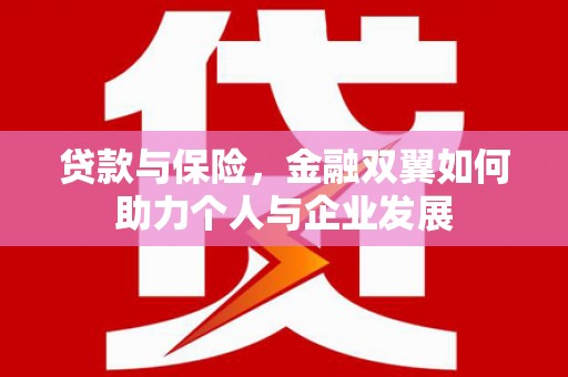 安图贷款与保险，金融双翼如何助力个人与企业发展