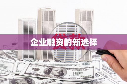 安图企业融资的新选择