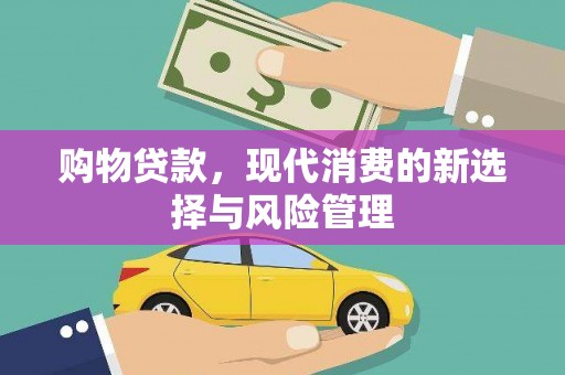 安图购物贷款，现代消费的新选择与风险管理