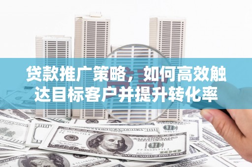 安图贷款推广策略，如何高效触达目标客户并提升转化率