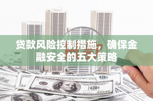 安图贷款风险控制措施，确保金融安全的五大策略