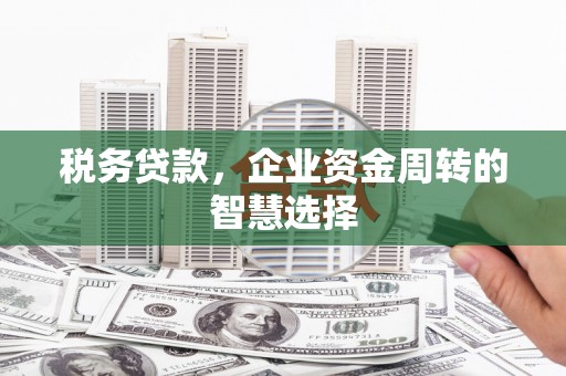 安图税务贷款，企业资金周转的智慧选择