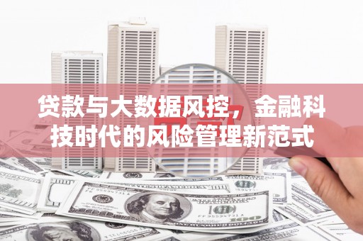 安图贷款与大数据风控，金融科技时代的风险管理新范式