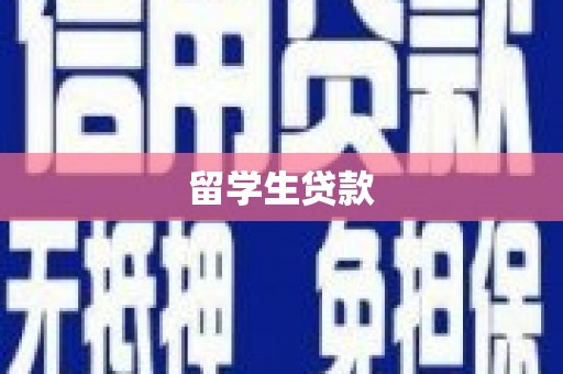 安图留学生贷款