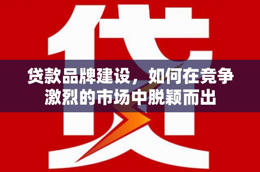 安图贷款品牌建设，如何在竞争激烈的市场中脱颖而出