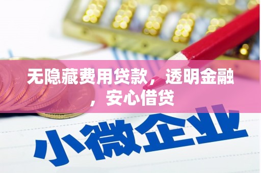 安图无隐藏费用贷款，透明金融，安心借贷