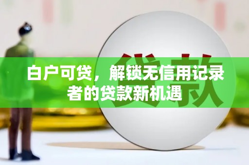 安图白户可贷，解锁无信用记录者的贷款新机遇