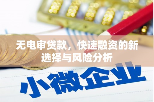 安图无电审贷款，快速融资的新选择与风险分析