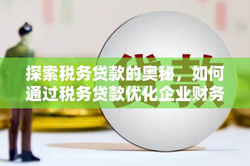 安图探索税务贷款的奥秘，如何通过税务贷款优化企业财务