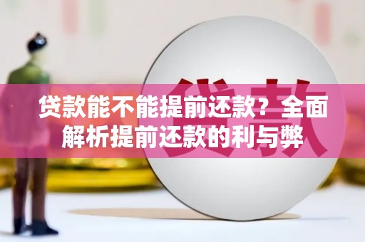 安图贷款能不能提前还款？全面解析提前还款的利与弊
