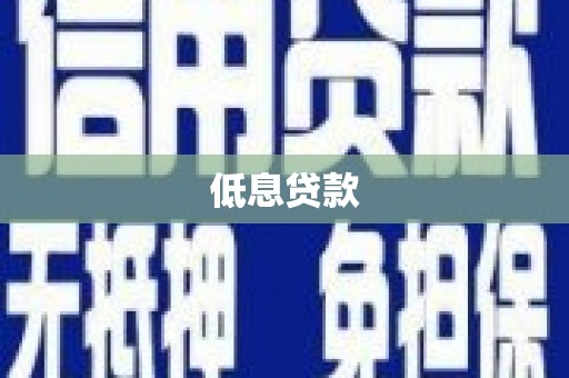 安图低息贷款