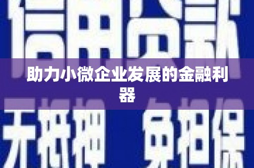 安图助力小微企业发展的金融利器