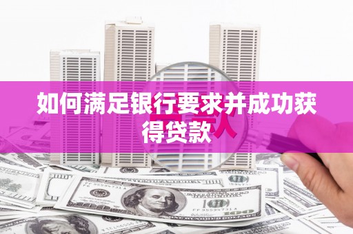 安图如何满足银行要求并成功获得贷款